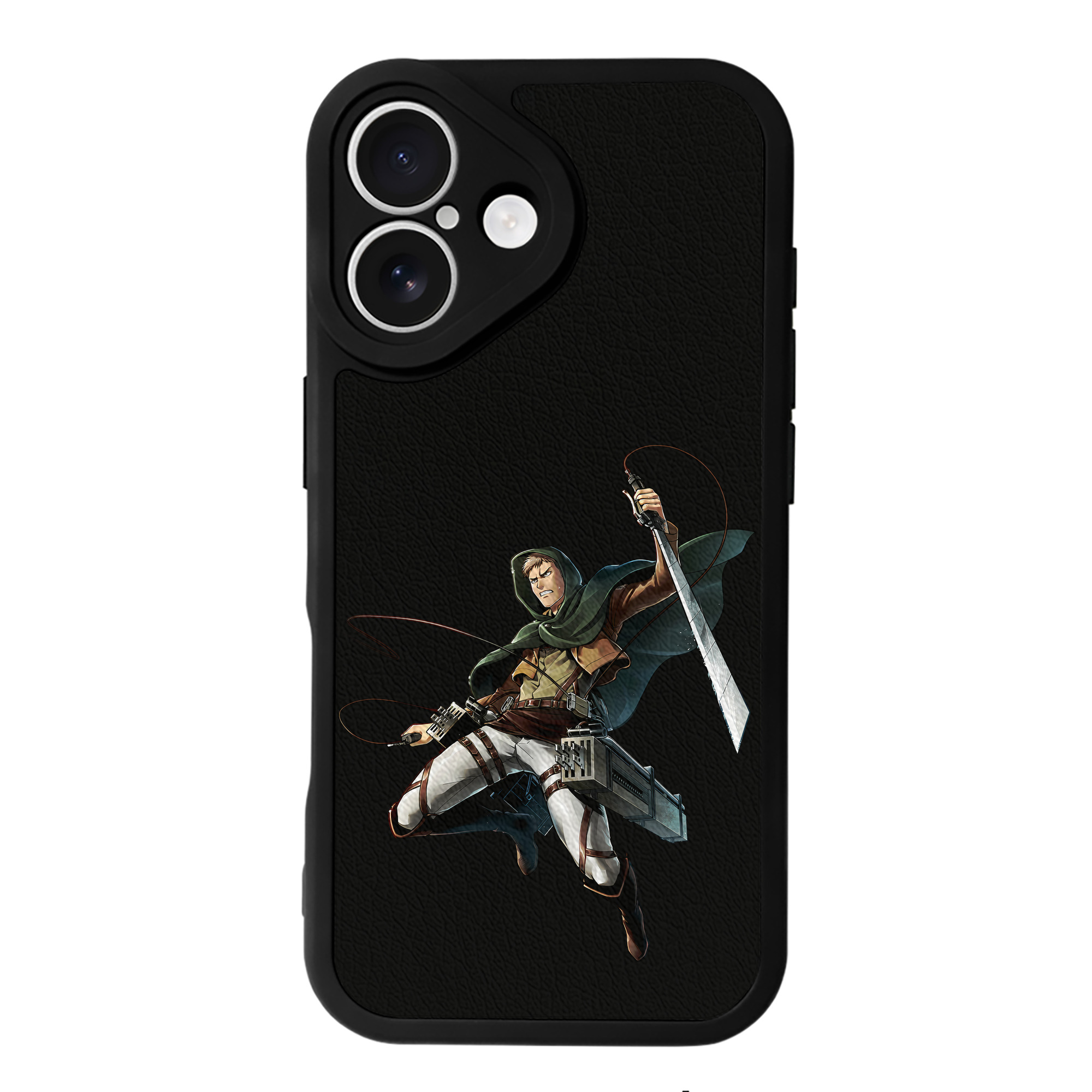（画像用） 進撃の巨人 Attack on Titan 【iPhone 16シリーズ対応】シリコンスマホケース（レザー調） 材質：シリコン